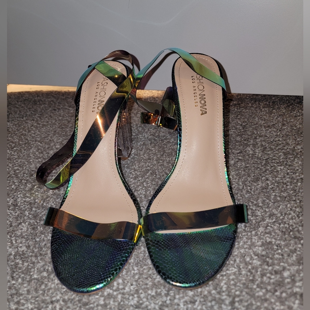 Mermaid block heels